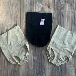 NWT - 3 pack - High Waist Bodyshaping Slimming Panty Tummy Control  Sz XS